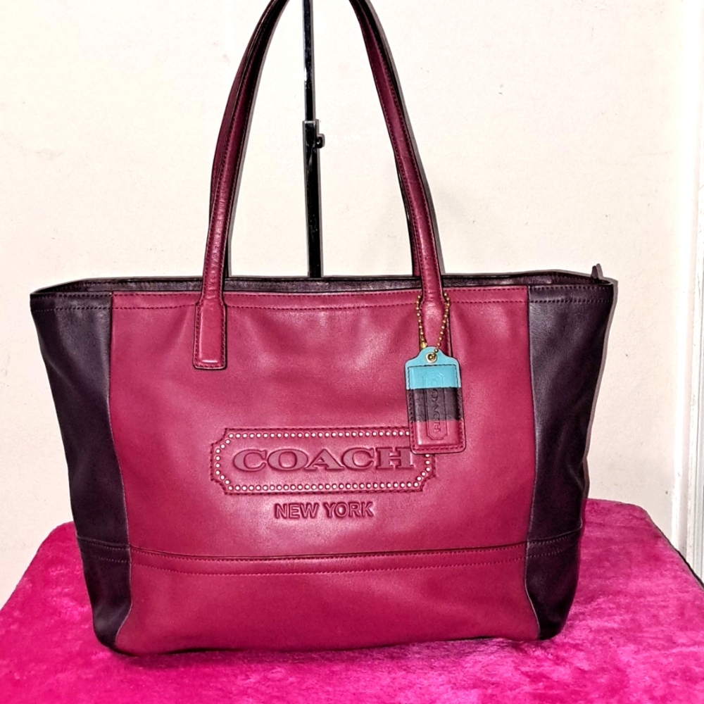 Authentic Coach Soft Leather Tote